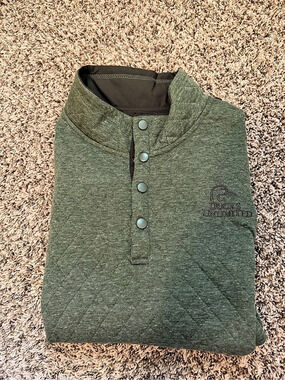 Ducks Unlimited Men's Green Polo-Style Shirt